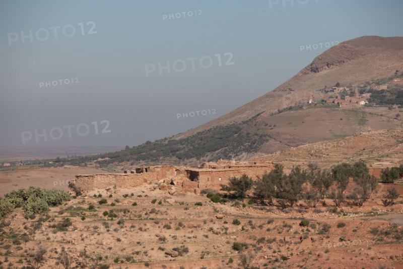 Afrique du nord, Maroc, Marrakech, pied du Haut Atlas, route d'Amizmiz, en direction de Sidi Brahim,