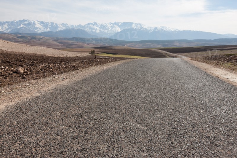 Afrique du nord, Maroc, Marrakech, pied du Haut Atlas, route d'Amizmiz, en direction de Sidi Brahim,