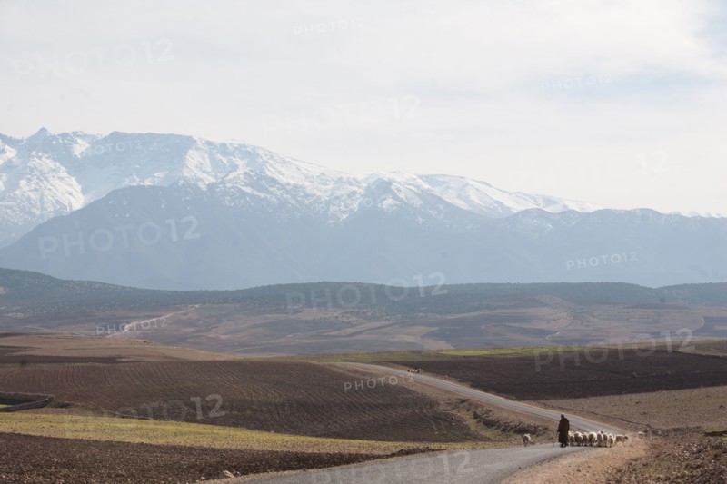 Marrakech,  pied du Haut Atlas