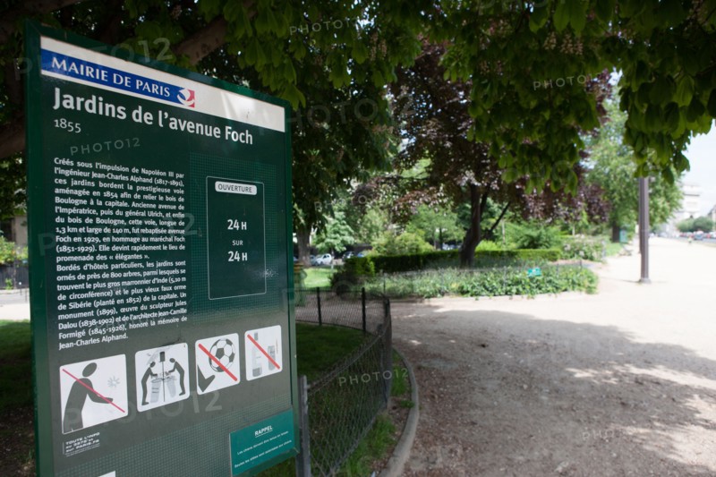 Avenue Foch, Jardins De L'Avenue Foch