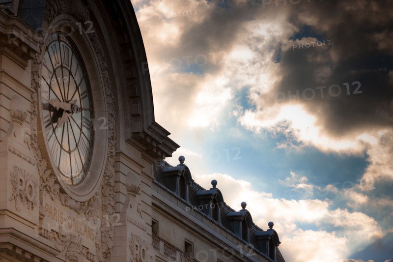 Horloge Du Musée D'Orsay, Ciel Menacant couchant