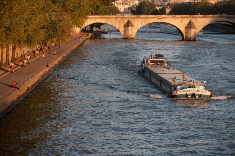 Pont du Carrousel Et Bateau Touristique,Notre Dame Et Coupole De L'Institut