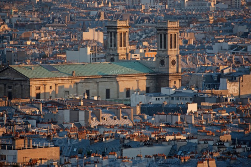 Montmartre,Vues sur les toits depuis les alentours du Sacré Coeur