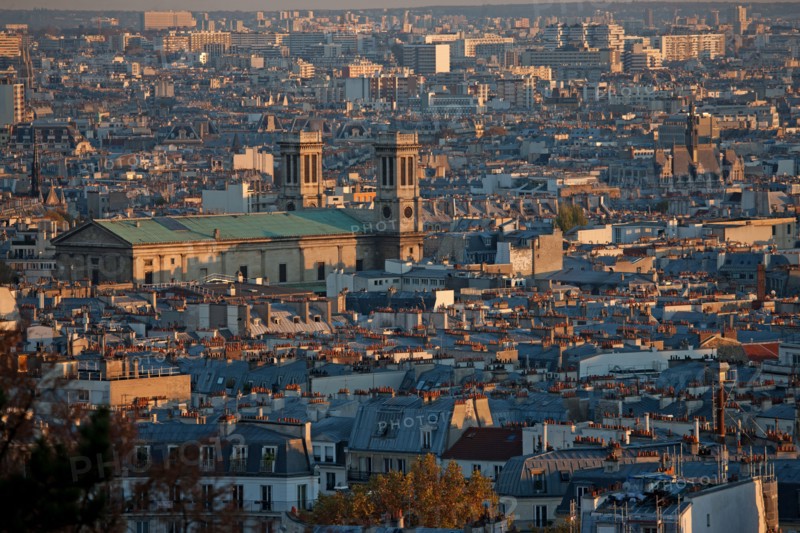 Montmartre,Vues sur les toits depuis les alentours du Sacré Coeur