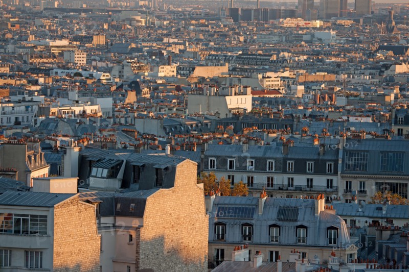 Montmartre,Vues sur les toits depuis les alentours du Sacré Coeur