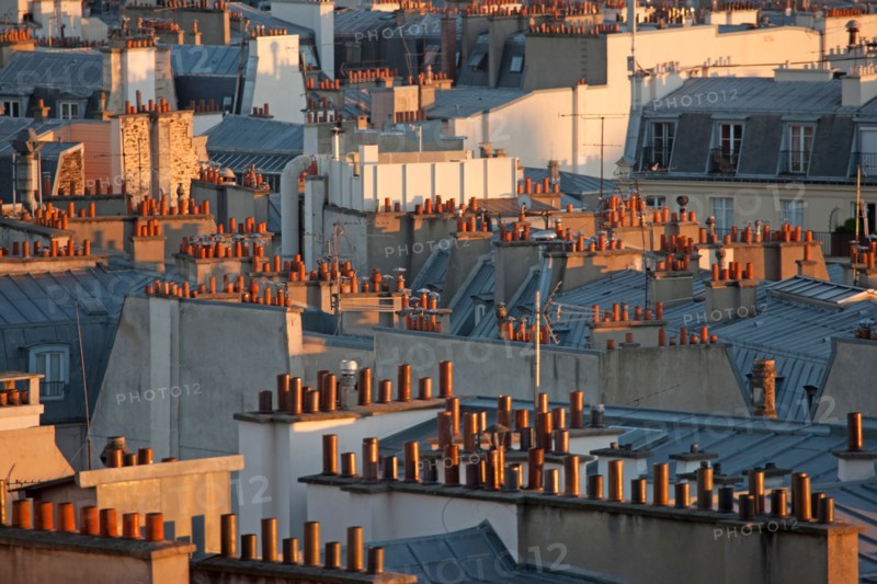 Montmartre,Vues sur les toits depuis les alentours du Sacré Coeur