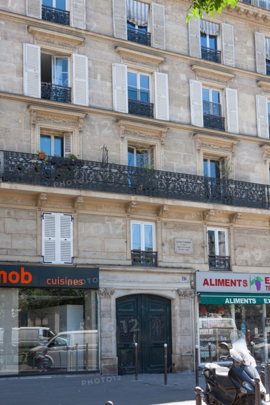 Building where Flaubert lived in Paris