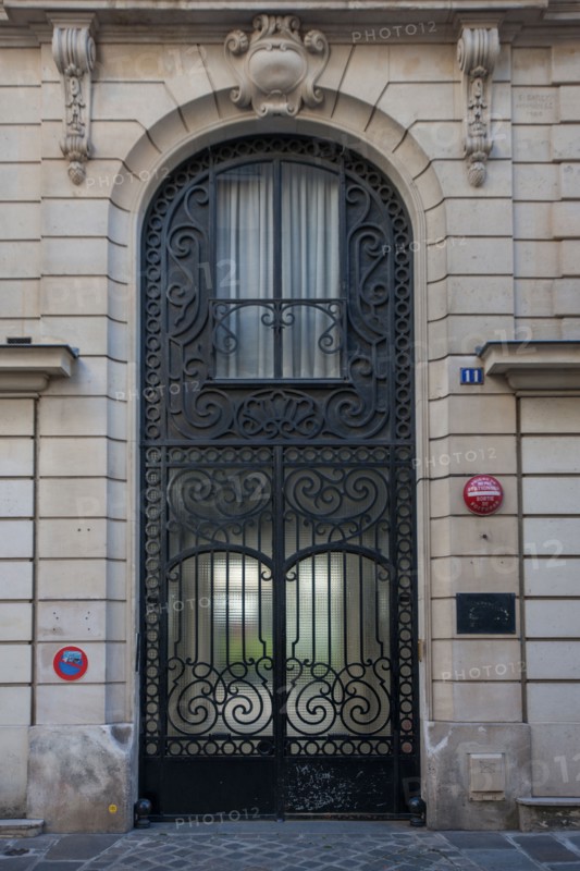 11 rue Servandoni, grille d'entrée