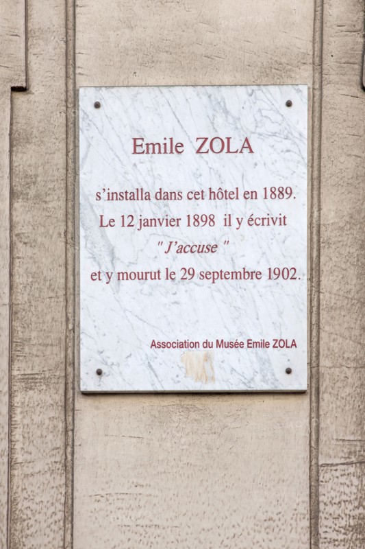 Building where Emile Zola died