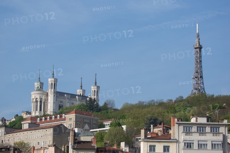 Lyon, Basilique Notre-Dame de Fourvière et Tour métallique