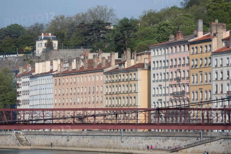 Lyon, façades Quai Saint-Vincent