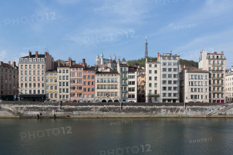 Lyon, facades Quai de Bondy