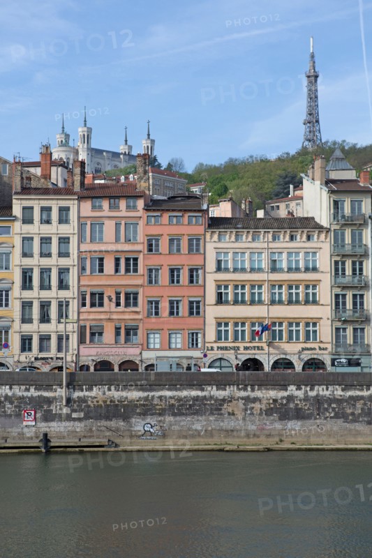 Lyon, façades Quai de Bondy