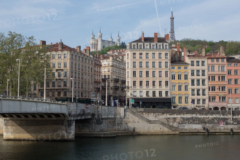 Lyon, façades Quai de Bondy