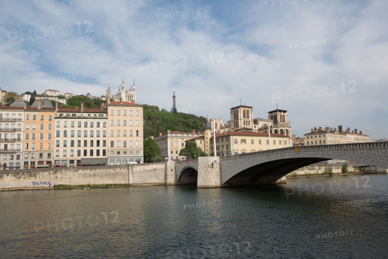 Lyon, Quai Fulchiron et Pont Bonaparte