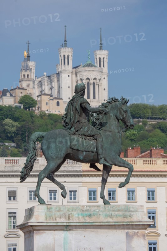 Lyon, Statue équestre de Louis XIV, Place Bellecour