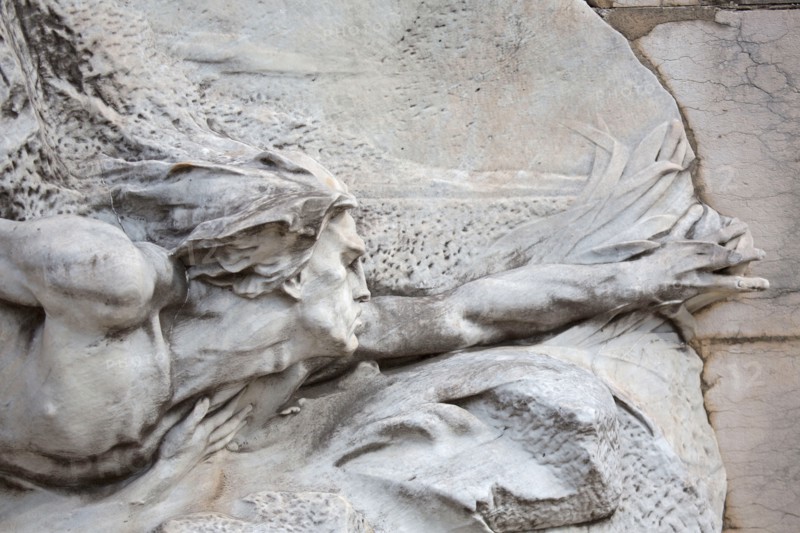 Lyon, sculpture Le Rhone et la Saone