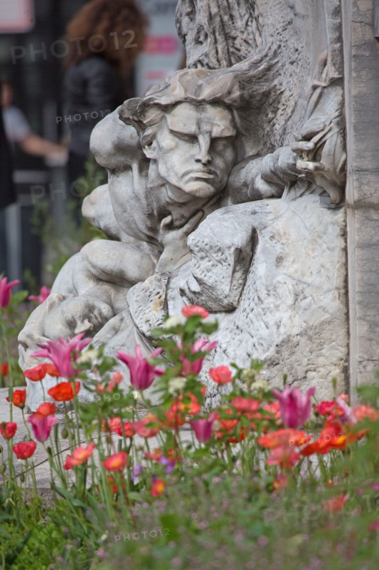 Lyon, sculpture Le Rhône et la Saône