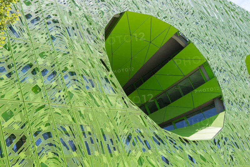 Lyon, Immeuble "Le Cube Vert" dans le quartier Confluence