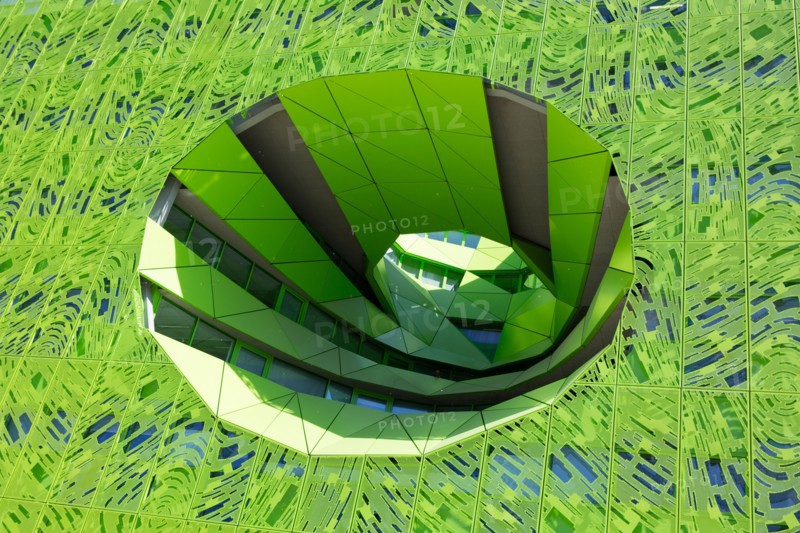 Lyon, Immeuble "Le Cube Vert" dans le quartier Confluence