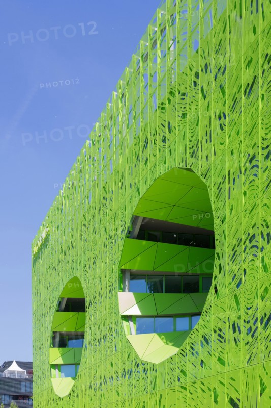 Lyon, Immeuble "Le Cube Vert" dans le quartier Confluence