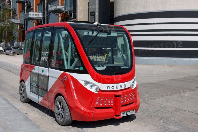 Lyon, quartier Confluence, navette autonome Navly