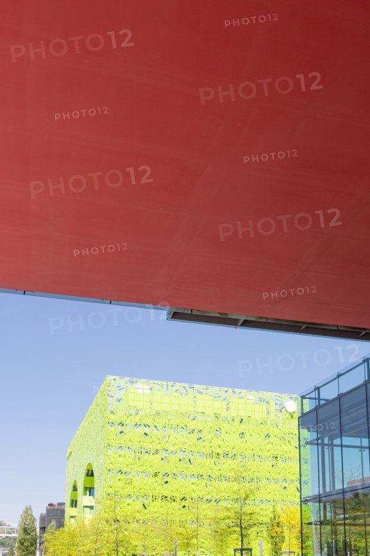 Lyon, Immeuble "Le Cube Vert" dans le quartier Confluence