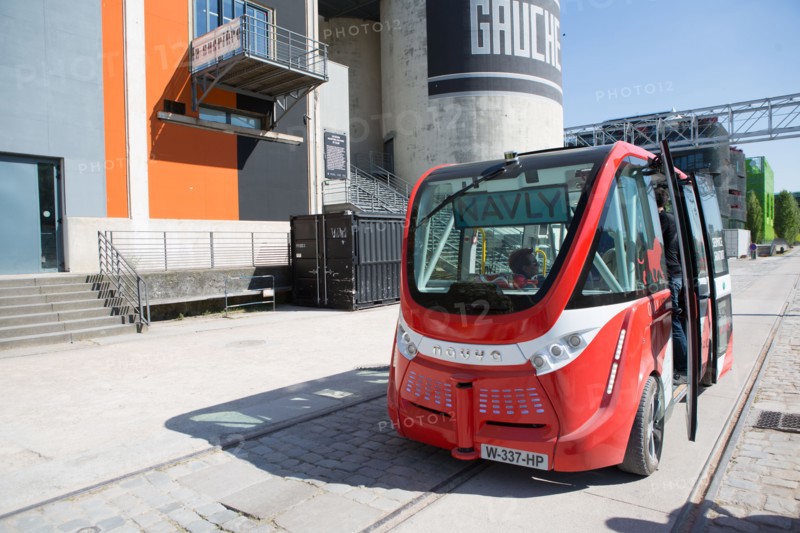 Lyon, quartier Confluence, navette autonome Navly