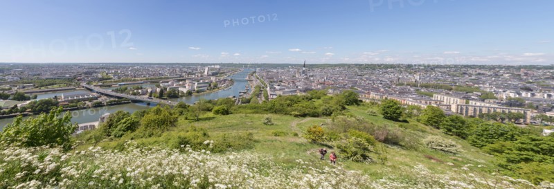 Rouen, Panorama depuis la Cote Sainte-Catherine