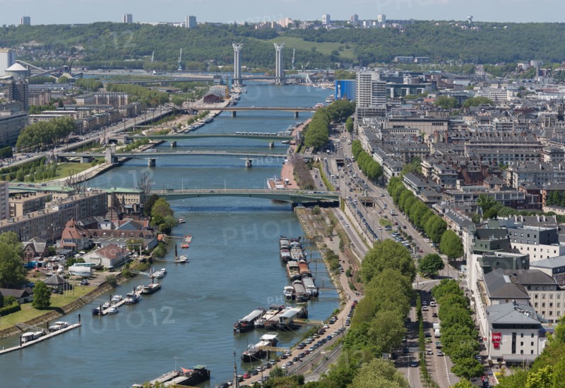 Rouen, Panorama depuis la Cote Sainte-Catherine