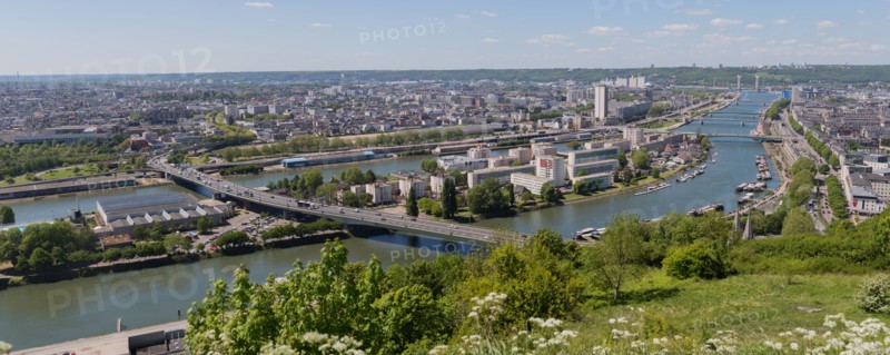 Rouen, Panorama depuis la Côte Sainte-Catherine