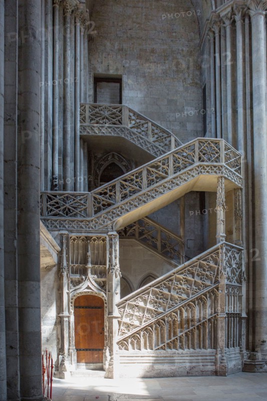 Rouen Cathedral, stairway