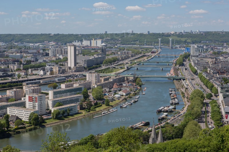 Rouen, Panorama depuis la Cote Sainte-Catherine