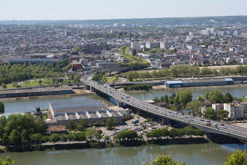 Rouen, Panorama depuis la Cote Sainte-Catherine