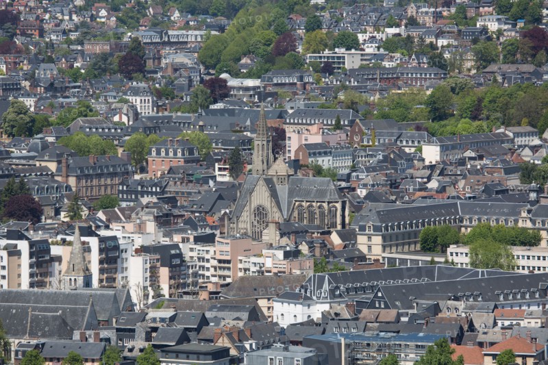 Rouen, Panorama depuis la Cote Sainte-Catherine