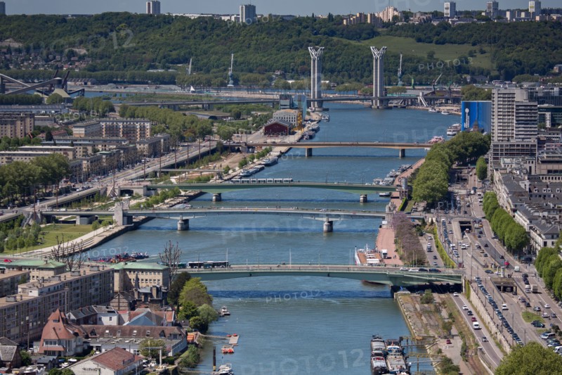 Rouen, Panorama depuis la Cote Sainte-Catherine