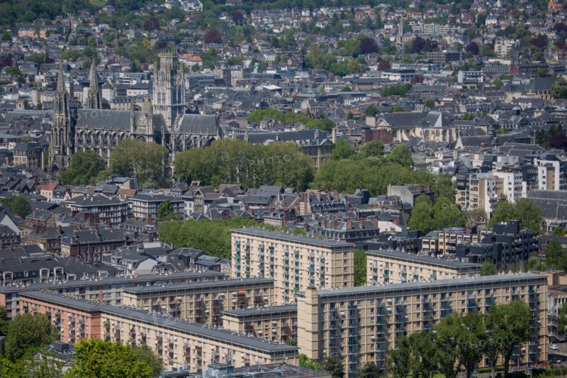 Rouen, Panorama depuis la Côte Sainte-Catherine
