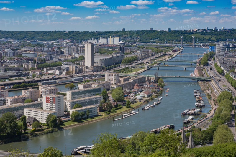 Rouen, Panorama depuis la Cote Sainte-Catherine