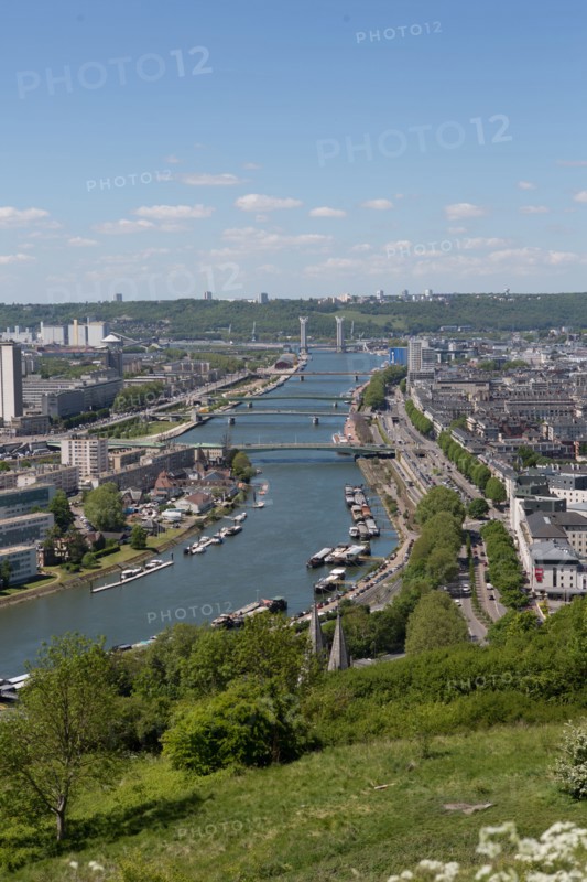 Rouen, Panorama depuis la Cote Sainte-Catherine