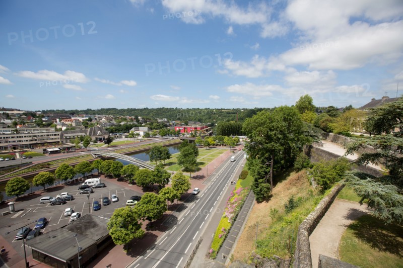 Saint-Lô, vue de la Vire depuis les remparts