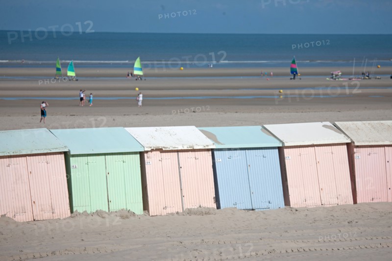 Berck Plage, cabines de bain