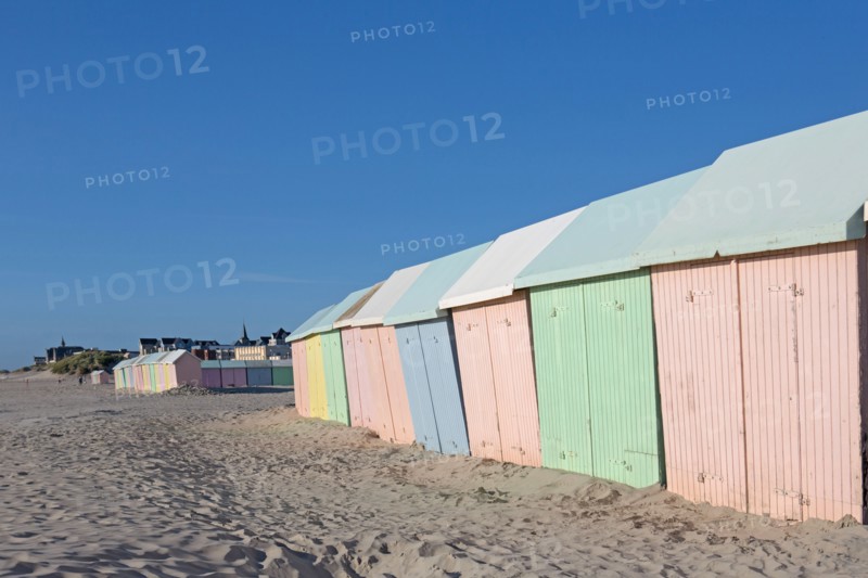 Berck Plage, cabines de bain