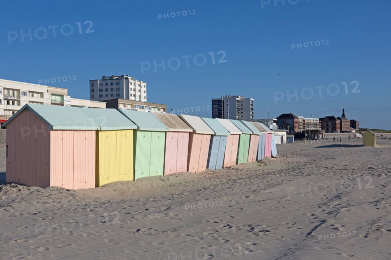 Berck Plage, cabines de bain
