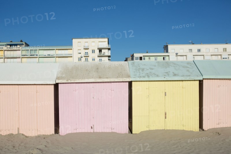 Berck Plage, cabines de bain