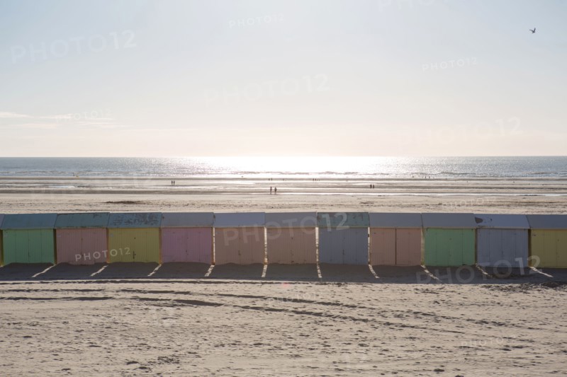 Berck Plage, cabines de bain