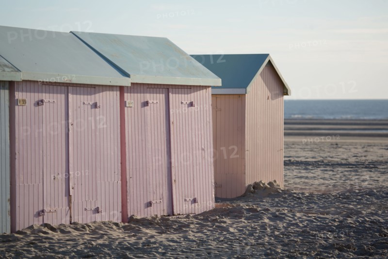 Berck Plage, cabines de bain