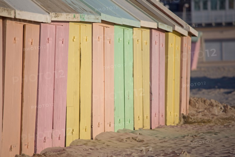 Berck Plage, cabines de bain