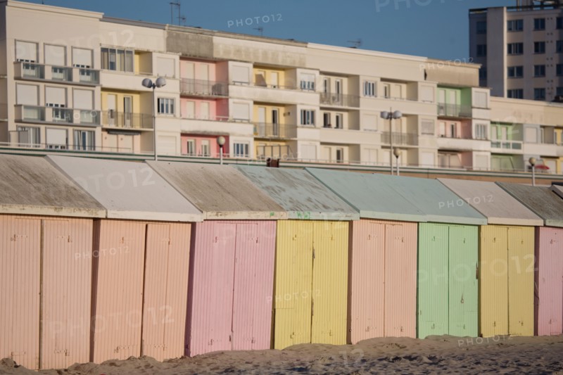 Berck Plage, cabines de bain