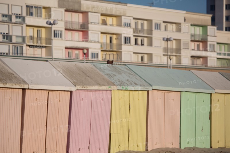 Berck Plage, cabines de bain