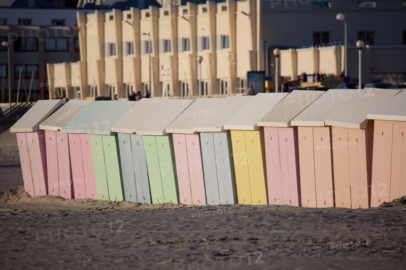 Berck Plage, cabines de bain